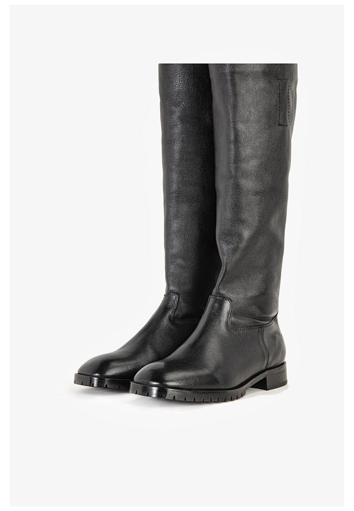 Inuovo Stiefel Leder Schwarz