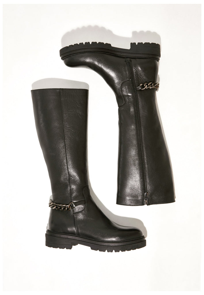 Inuovo Stiefel Leder Schwarz