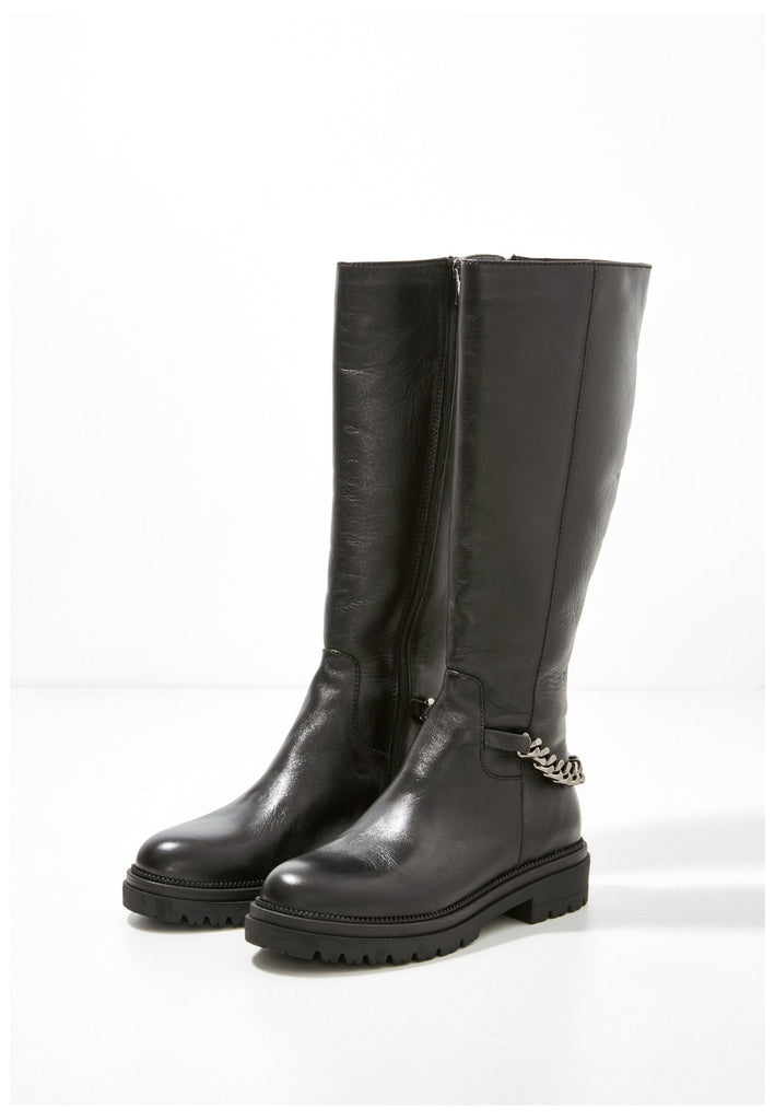 Inuovo Stiefel Leder Schwarz