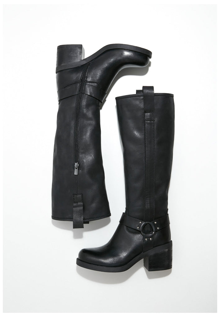 Inuovo Stiefel Leder Schwarz