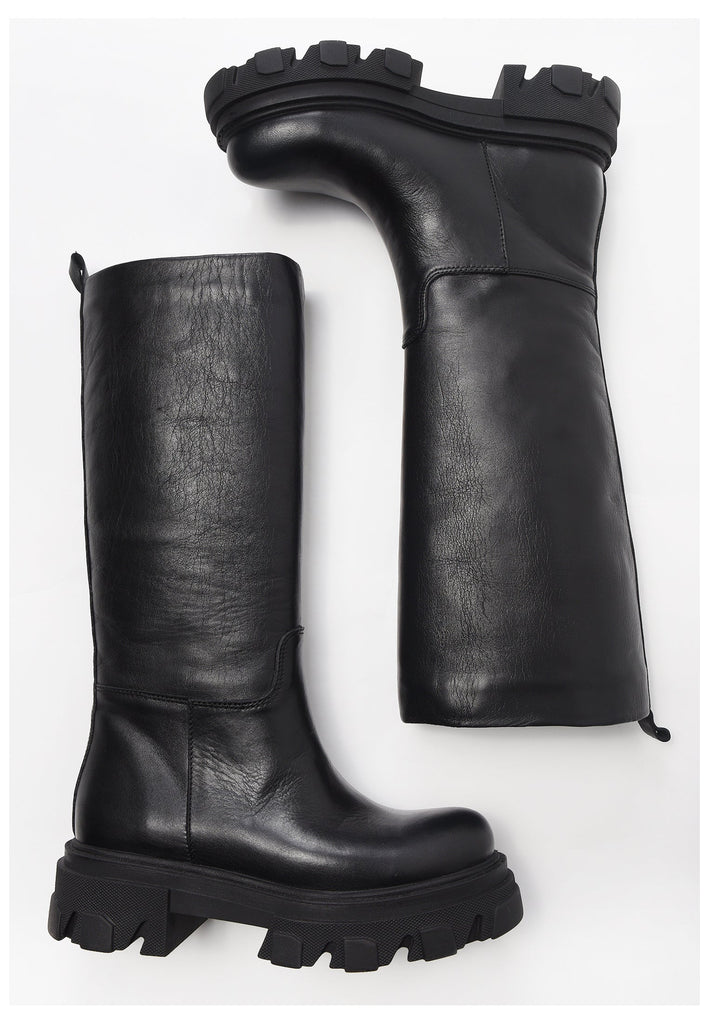 Inuovo Stiefel Leder Schwarz