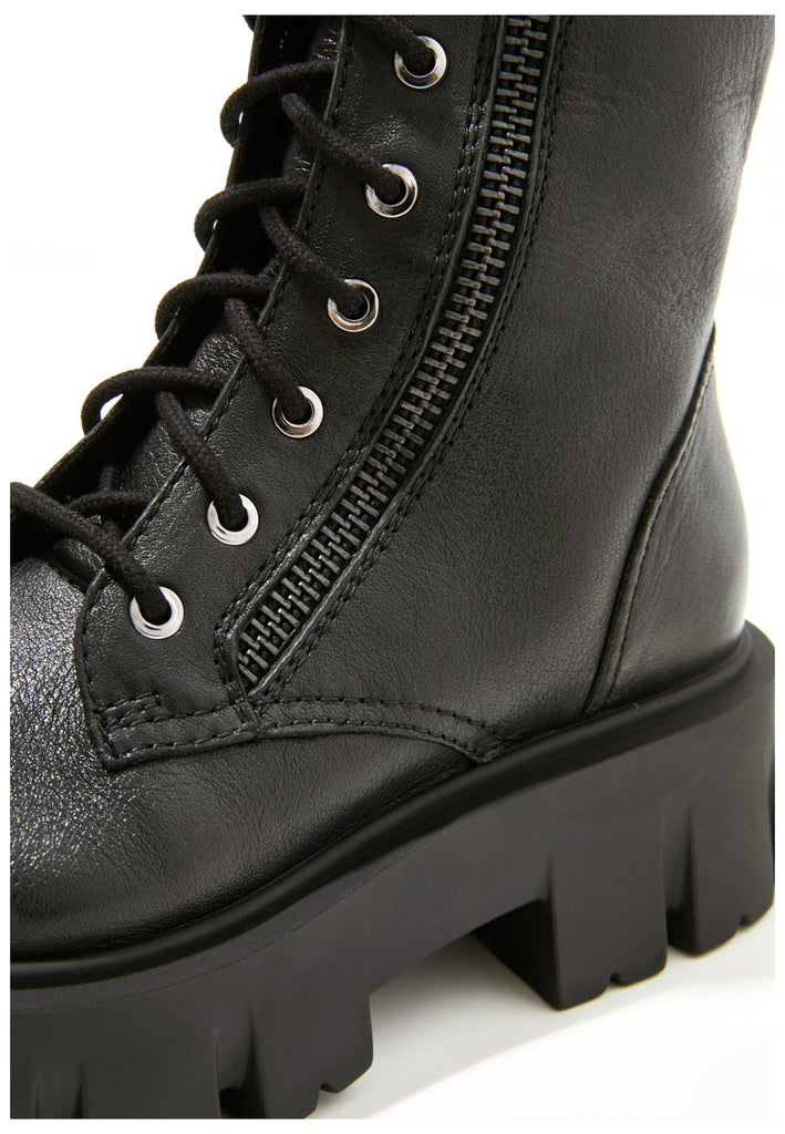 Inuovo Stiefel Leder Schwarz