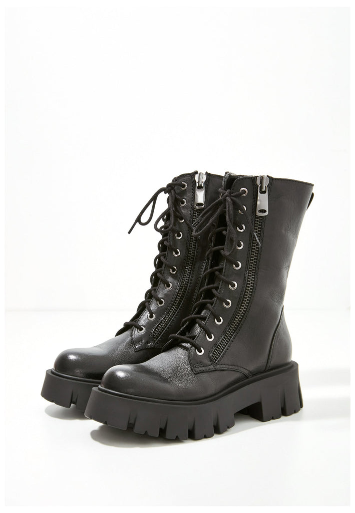 Inuovo Stiefel Leder Schwarz