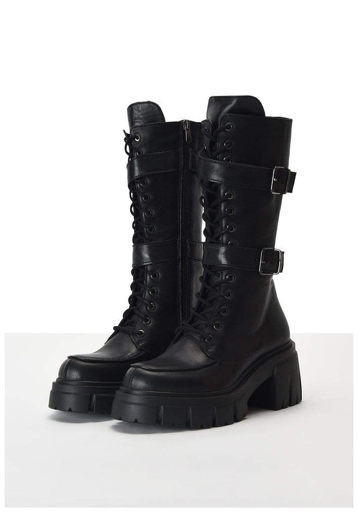 Inuovo Stiefel Leder Schwarz