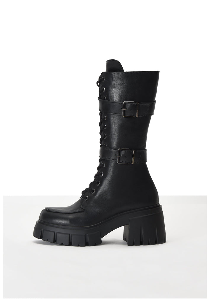 Inuovo Stiefel Leder Schwarz