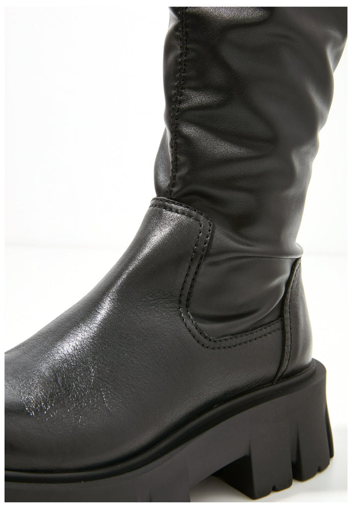 Inuovo Stiefel Leder Schwarz