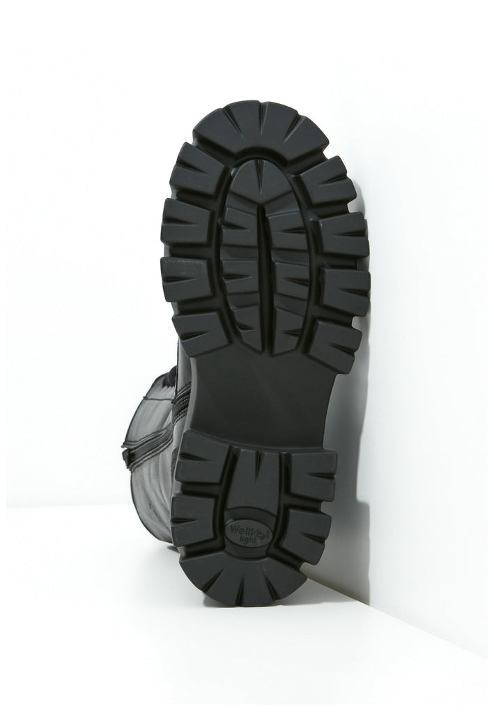 Inuovo Stiefel Leder Schwarz