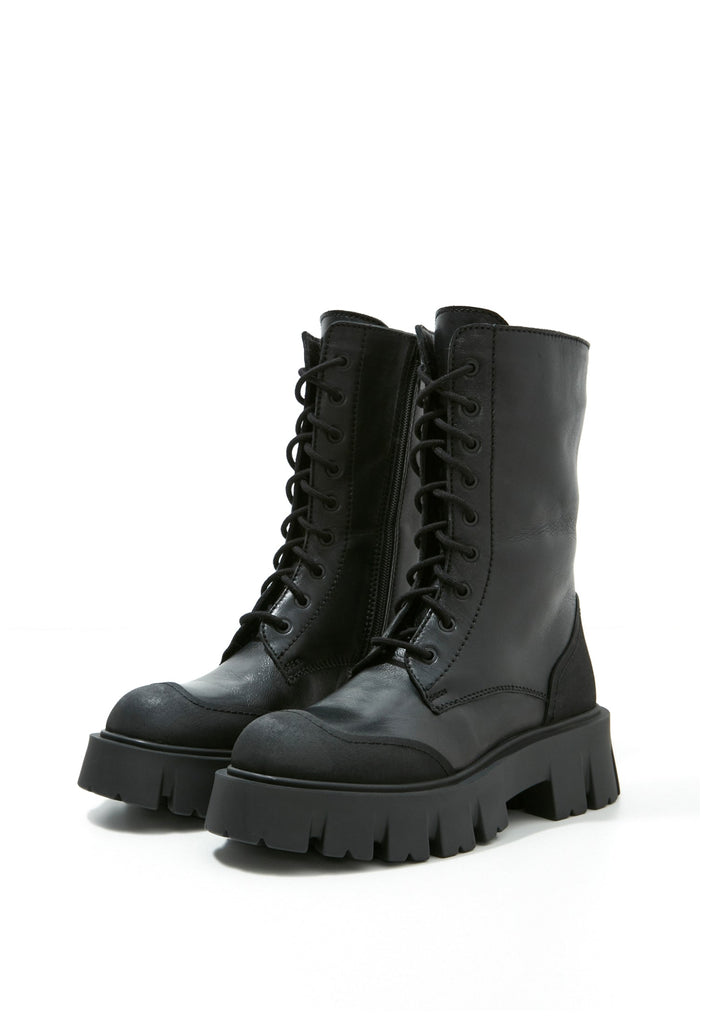 Inuovo Stiefel Leder Schwarz
