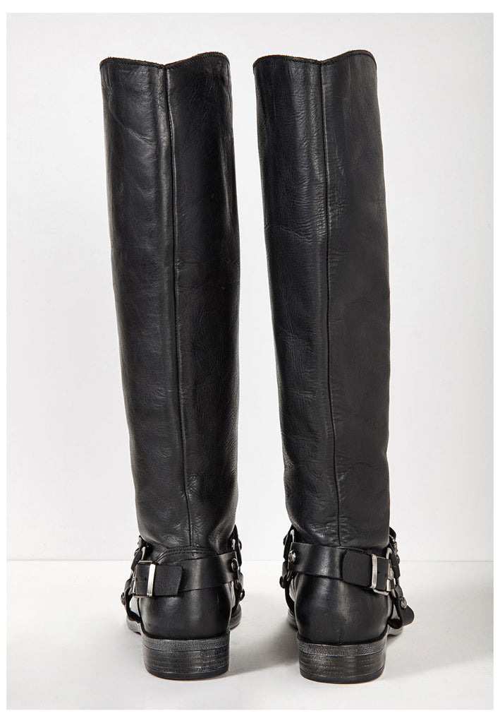 Inuovo Stiefel Leder Schwarz