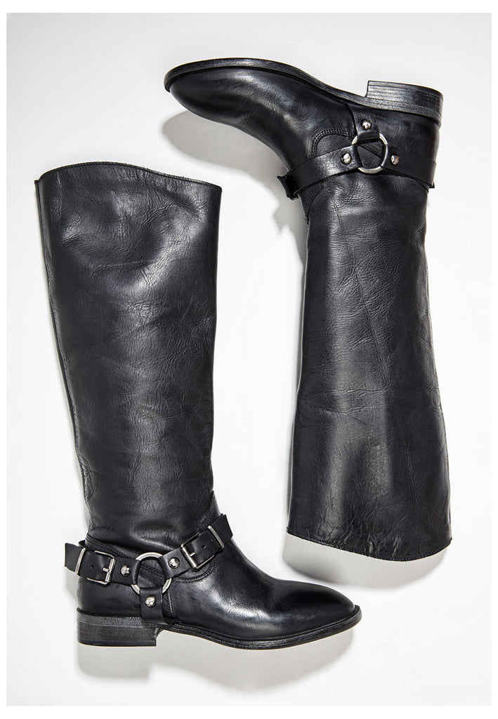 Inuovo Stiefel Leder Schwarz