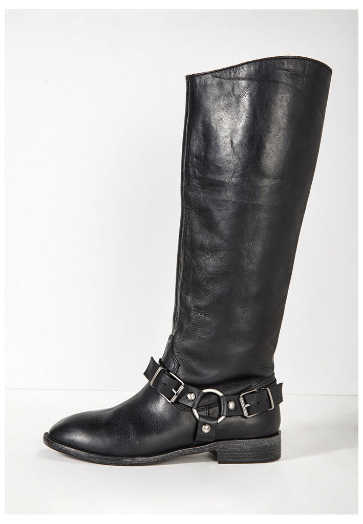 Inuovo Stiefel Leder Schwarz