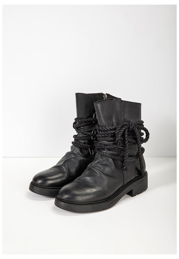 Inuovo Stiefel Leder Schwarz