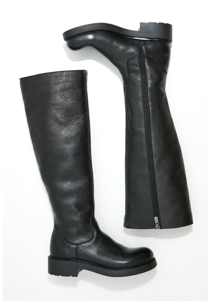 Inuovo Stiefel Leder Schwarz
