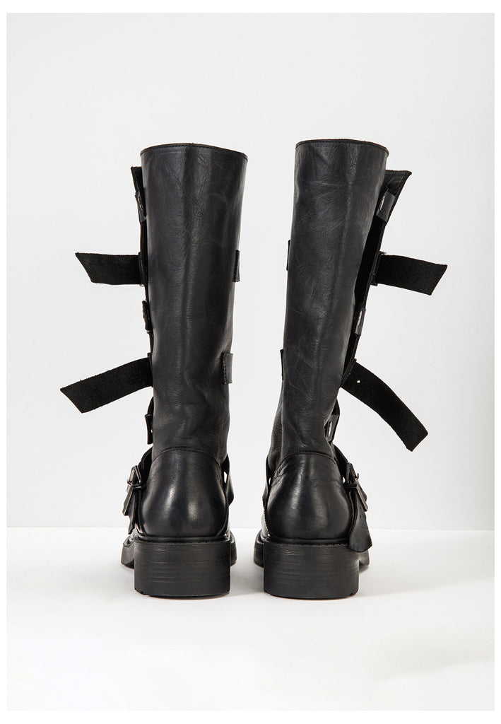 Inuovo Stiefel Leder Schwarz