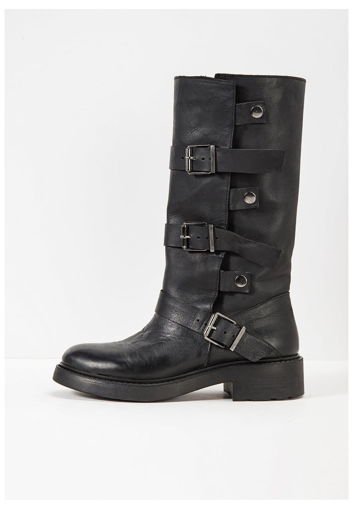 Inuovo Stiefel Leder Schwarz