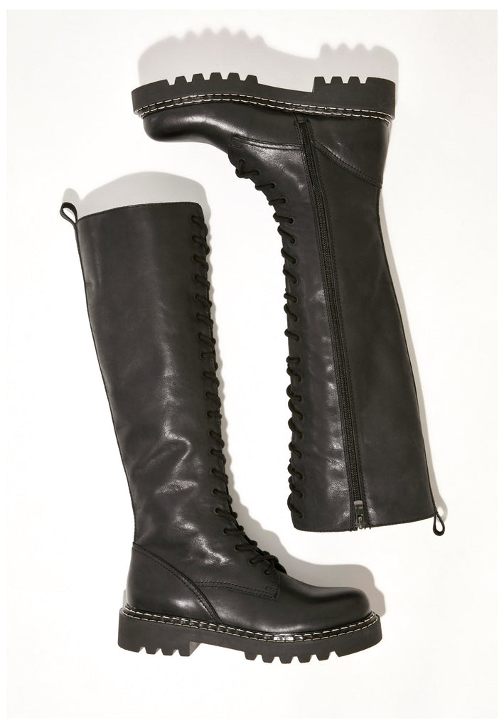 Inuovo Stiefel Leder Schwarz