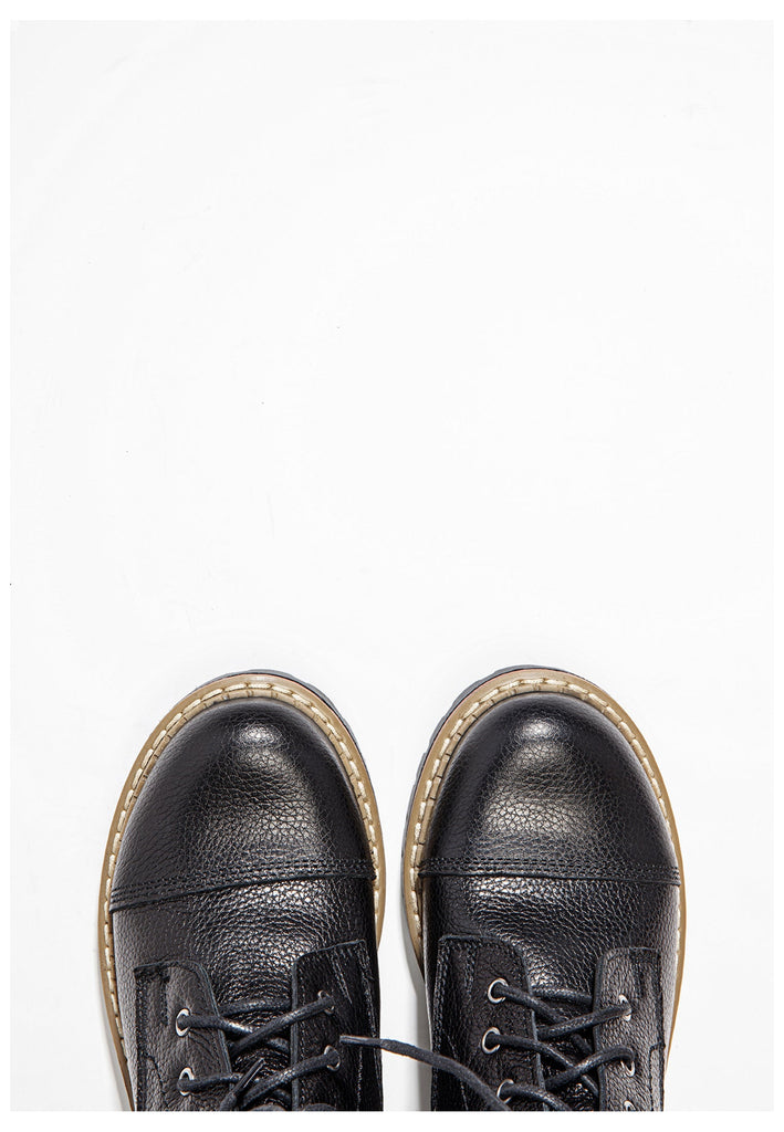 Inuovo Stiefel Leder Schwarz