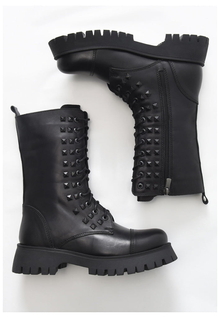Inuovo Stiefel Leder Schwarz