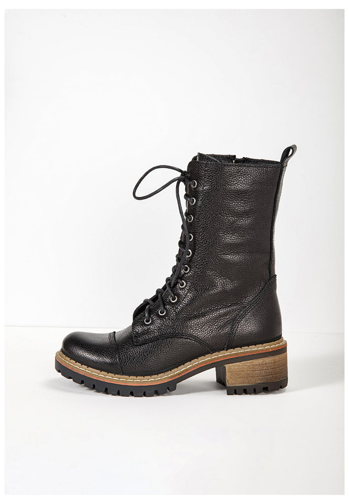 Inuovo Stiefel Leder Schwarz