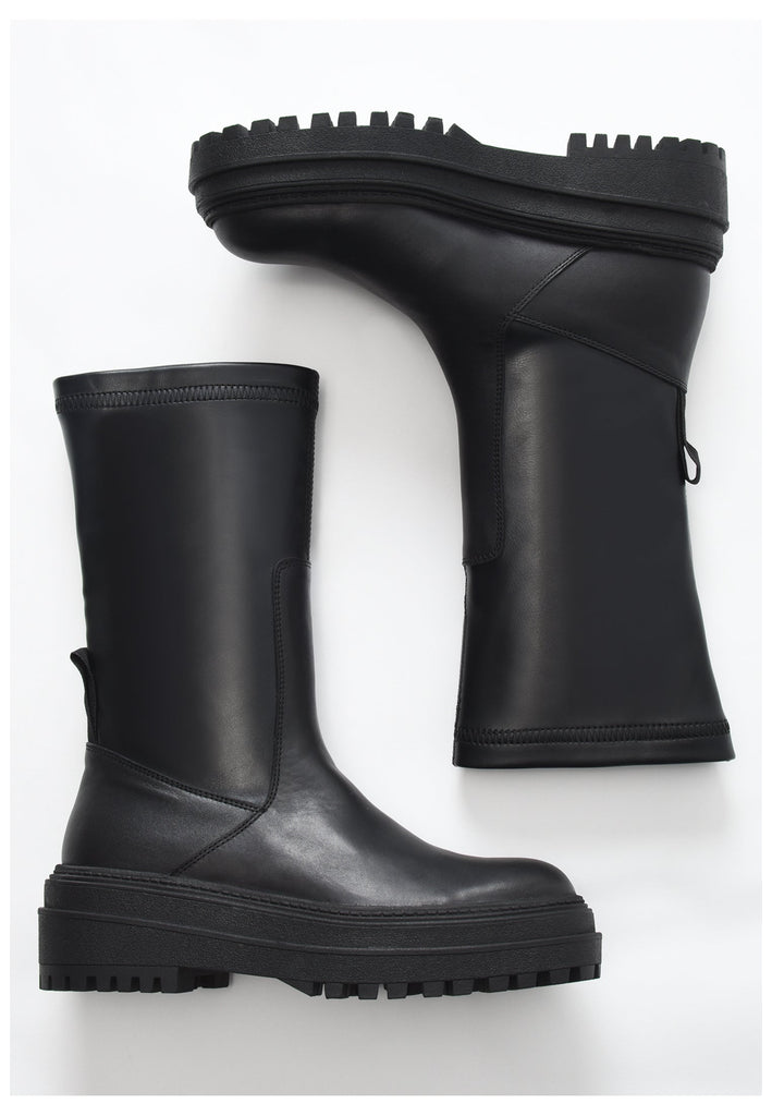 Inuovo Stiefel Leder Schwarz