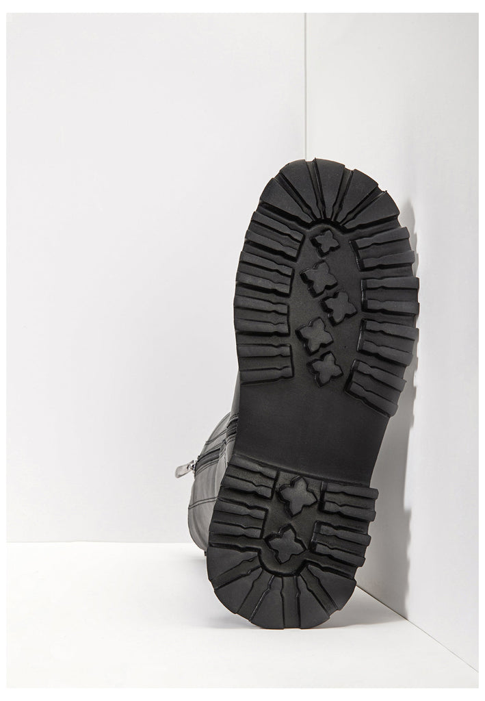 Inuovo Stiefel Leder Schwarz