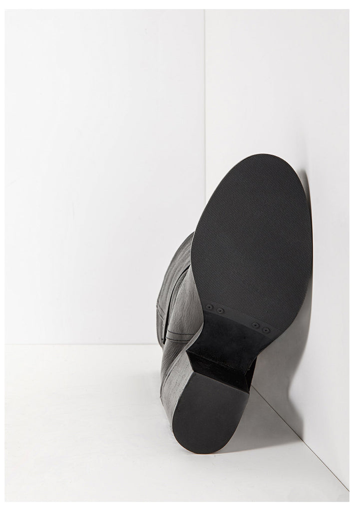 Inuovo Stiefel Leder Schwarz