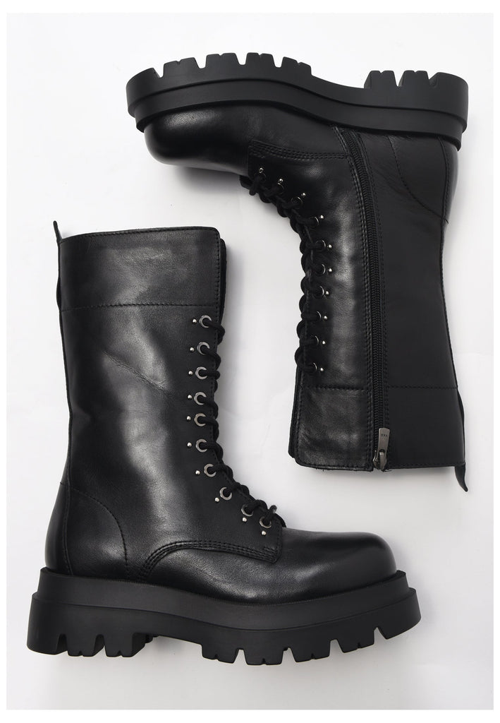 Inuovo Stiefel Leder Schwarz