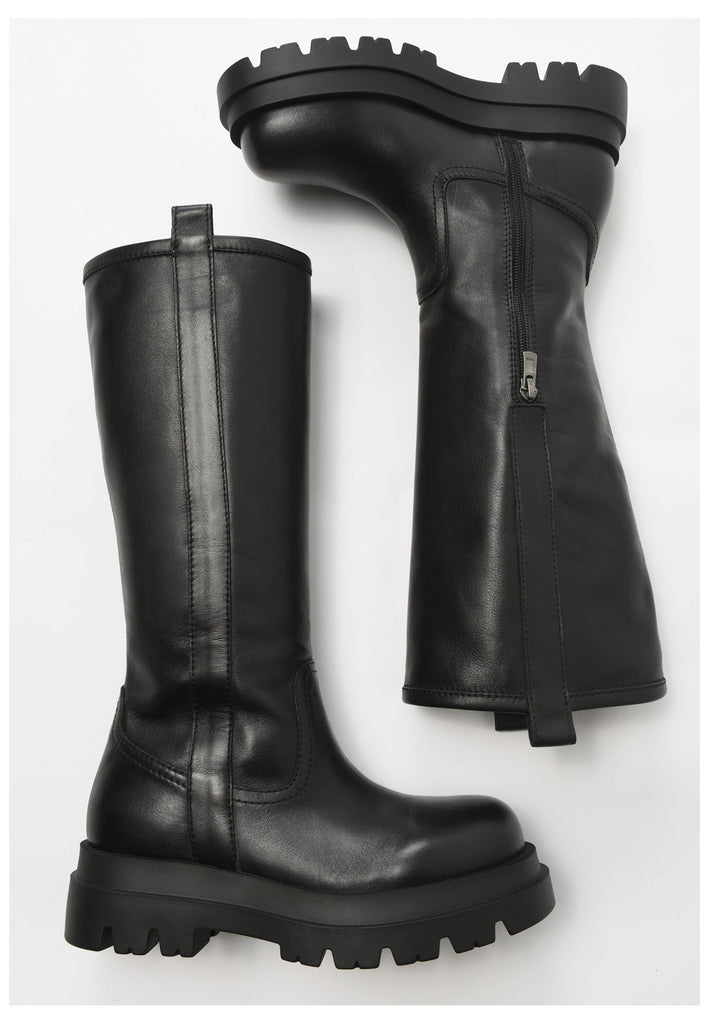 Inuovo Stiefel Leder Schwarz