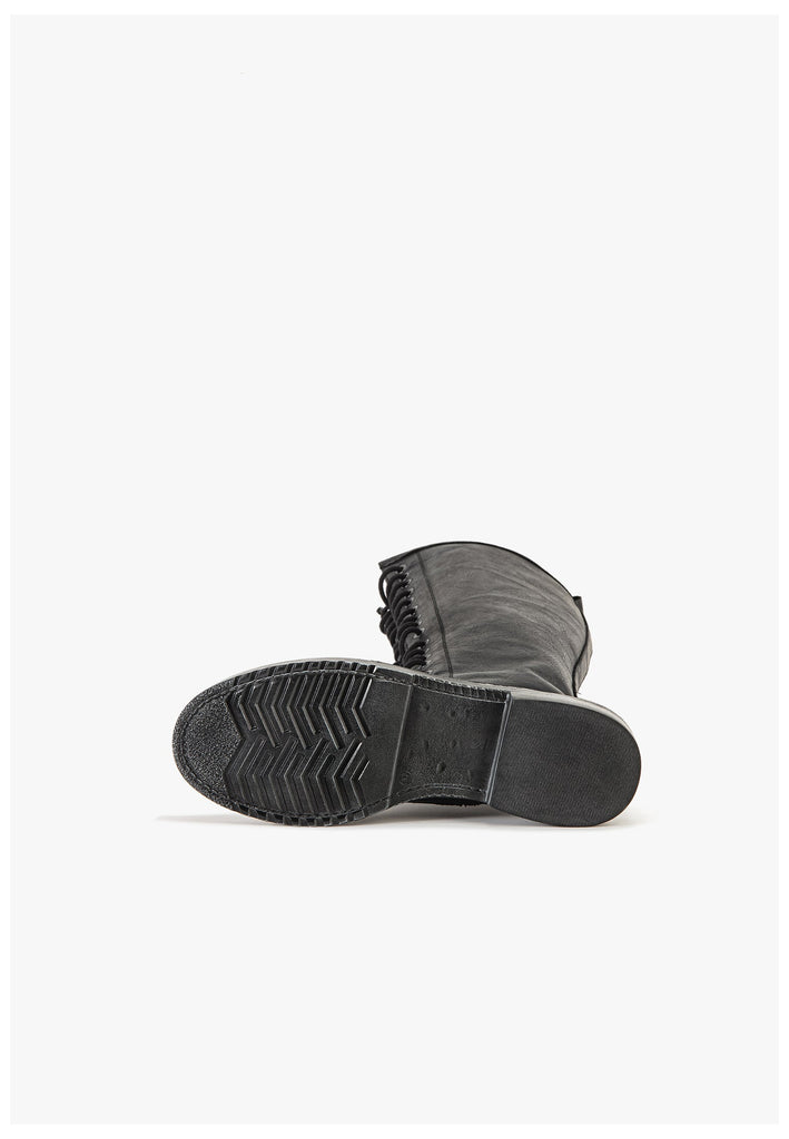 Inuovo Stiefel Leder Schwarz/Schwarz