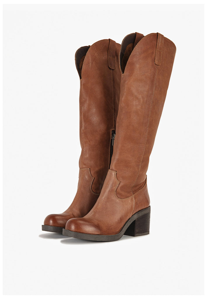 Inuovo Stiefel Leder Tabacco