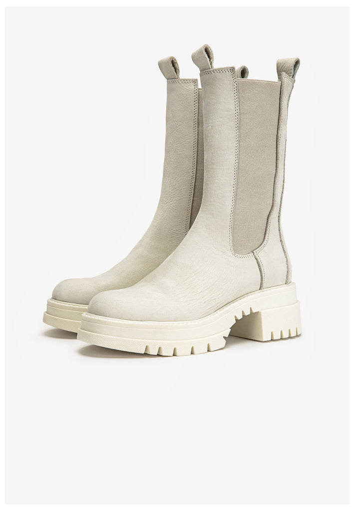 Inuovo Stiefel Leder/Textil Hellbeige