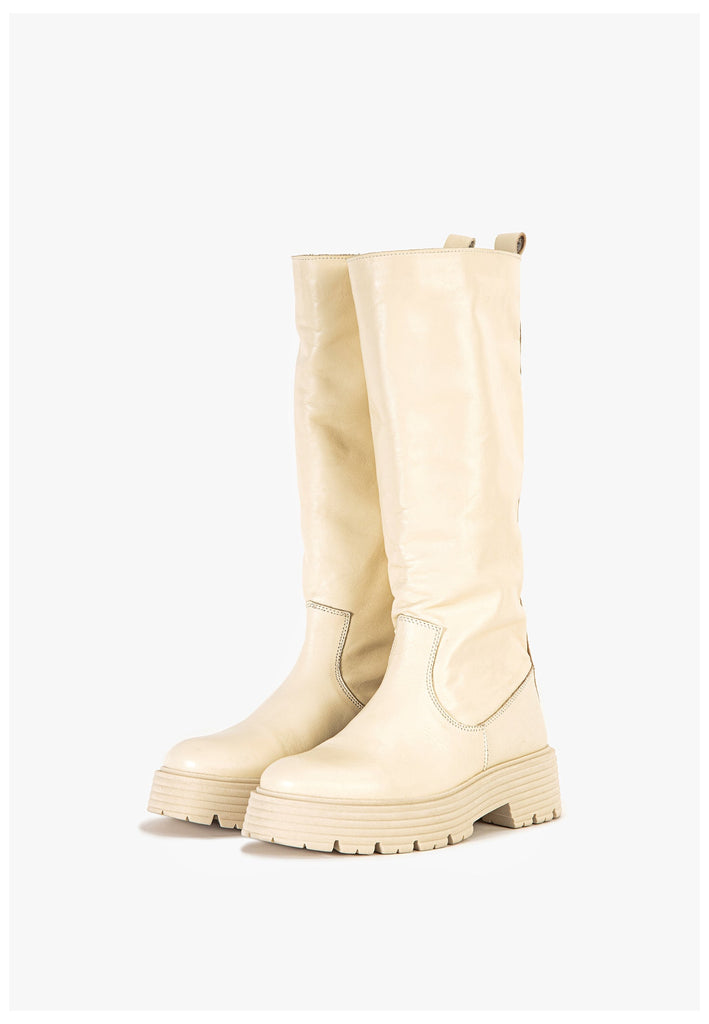 Inuovo Stiefel Leder Weiß