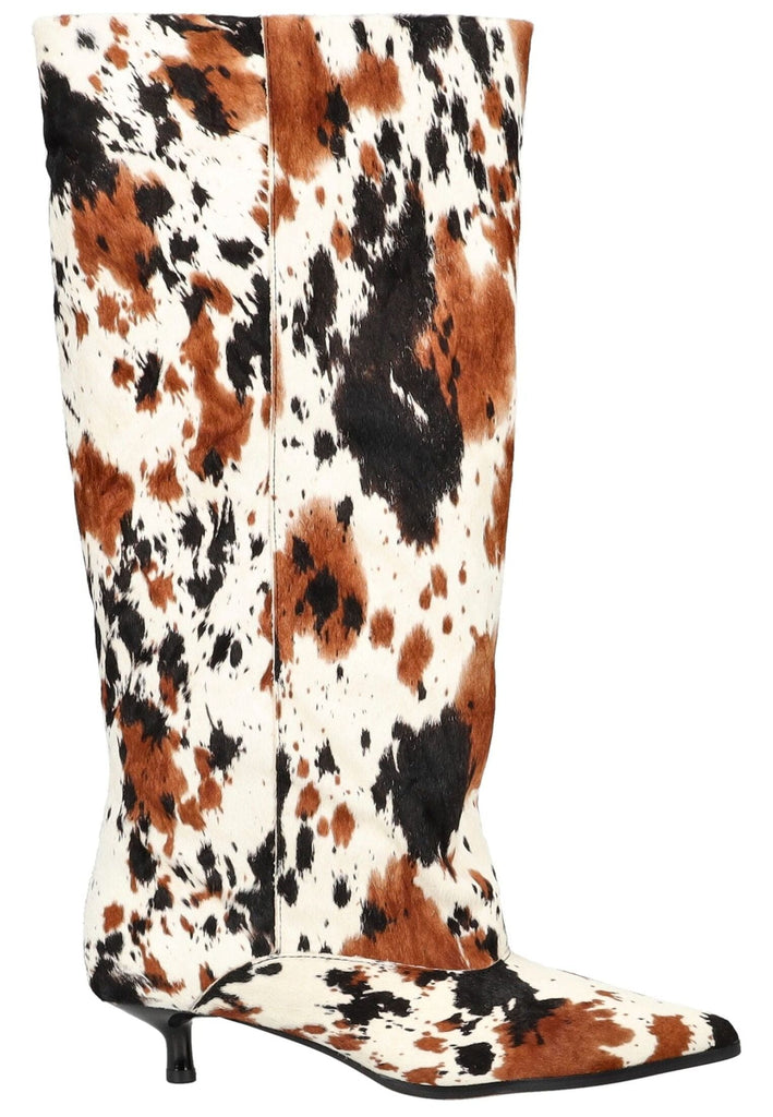 Inuovo Stiefel Leder Weiß/Braun