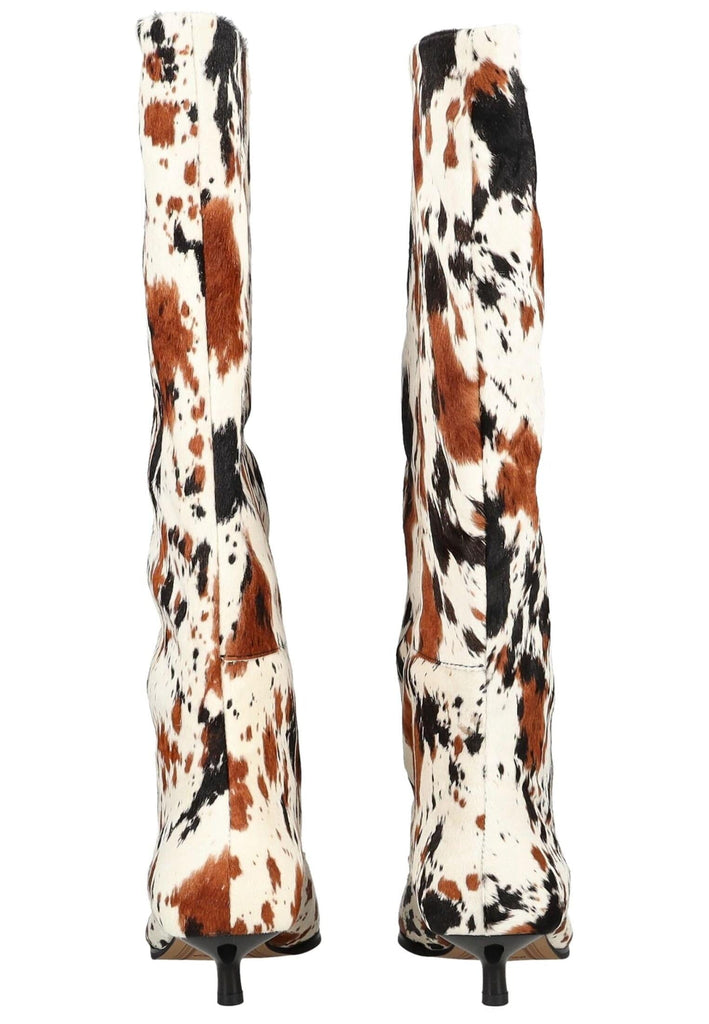 Inuovo Stiefel Leder Weiß/Braun