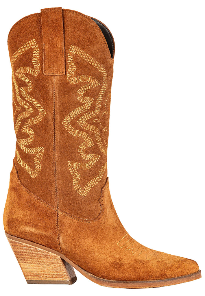 Inuovo Stiefel Veloursleder Tabacco