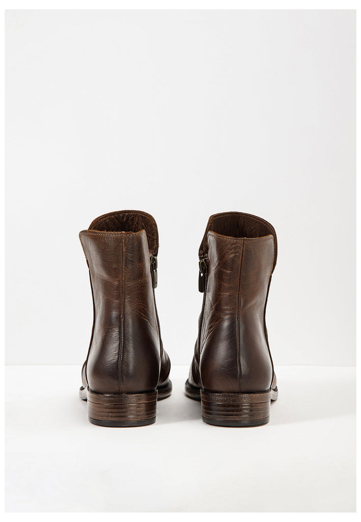 Inuovo Stiefelette Glattleder Dunkelbraun