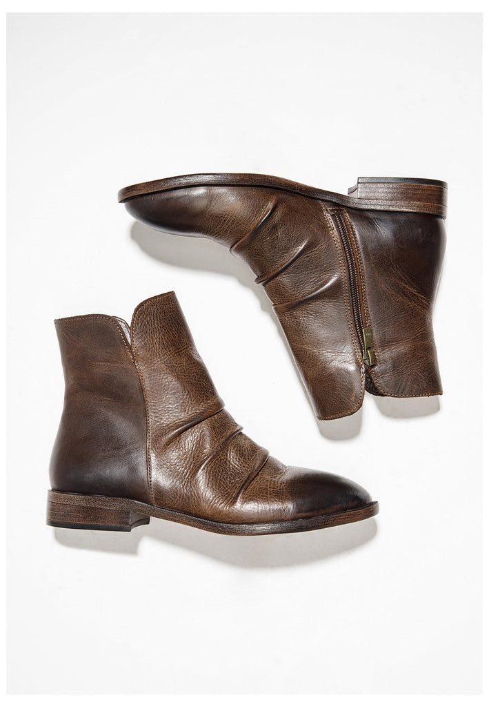 Inuovo Stiefelette Glattleder Dunkelbraun