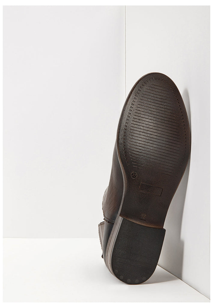 Inuovo Stiefelette Glattleder Dunkelbraun