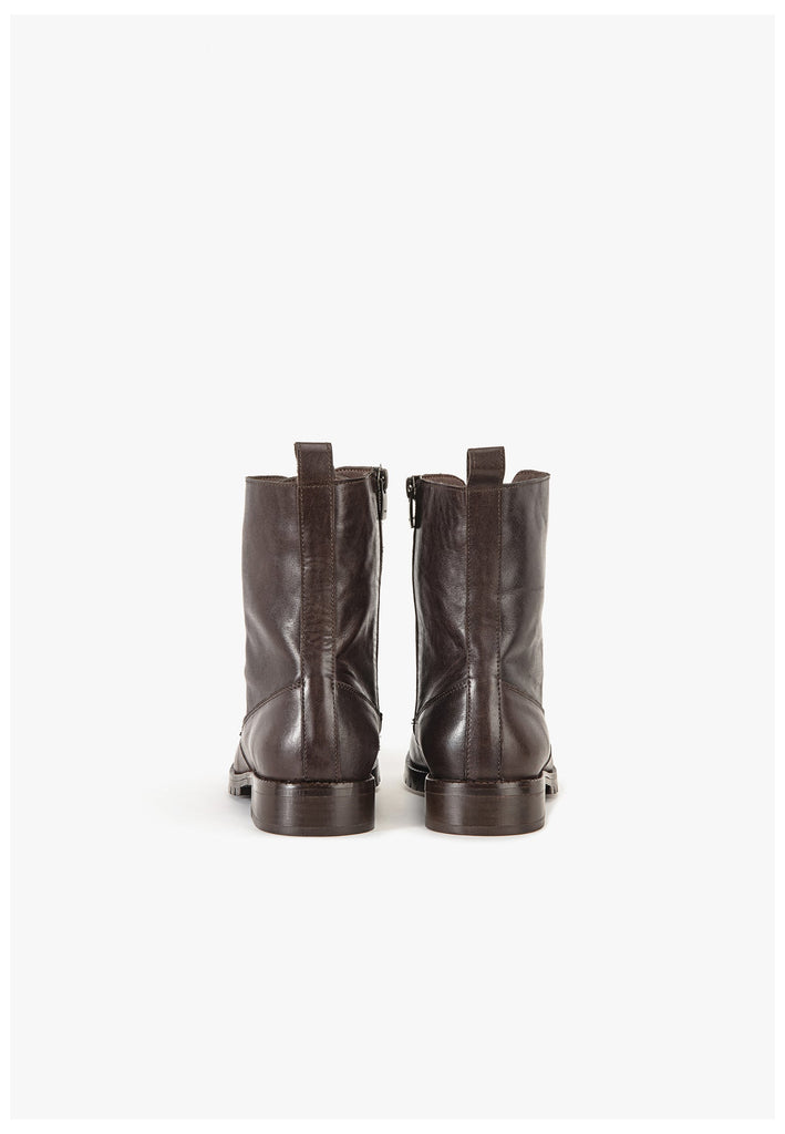 Inuovo Stiefelette Glattleder Kaffee