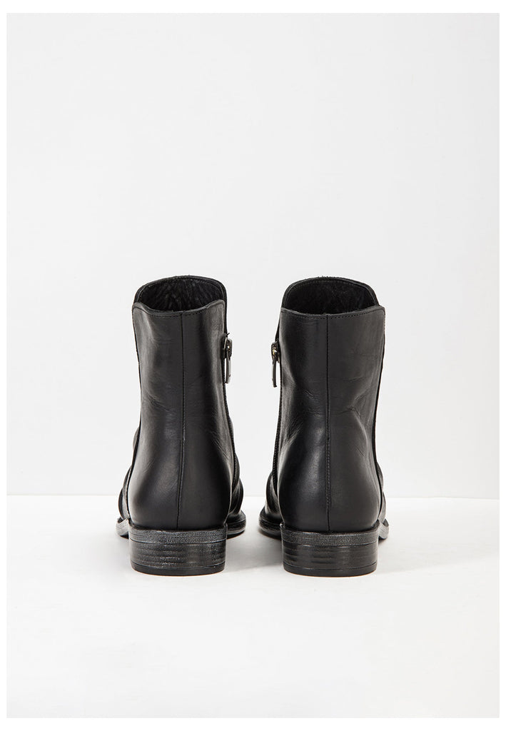 Inuovo Stiefelette Glattleder Schwarz