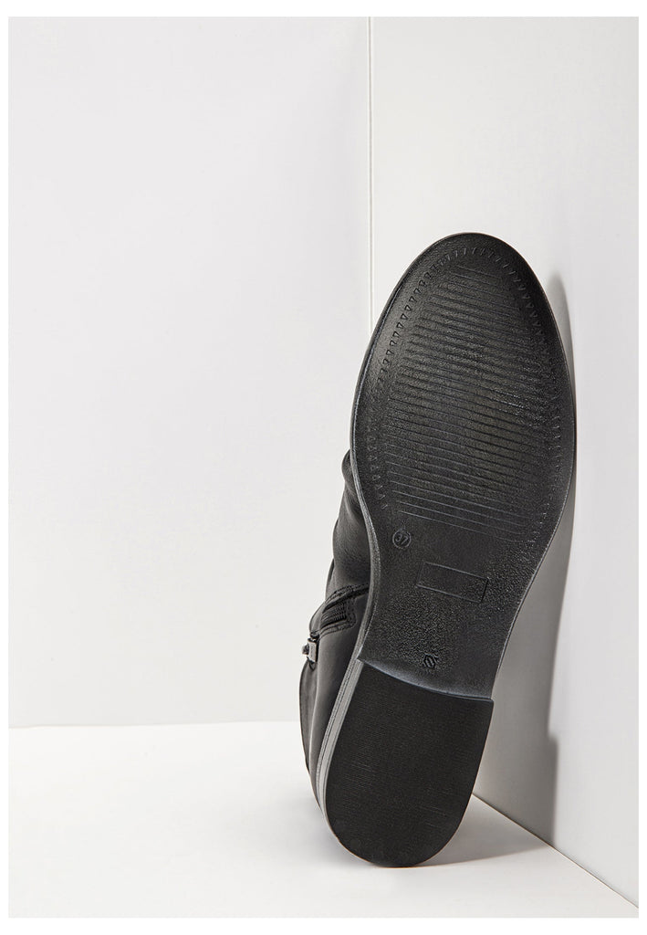 Inuovo Stiefelette Glattleder Schwarz