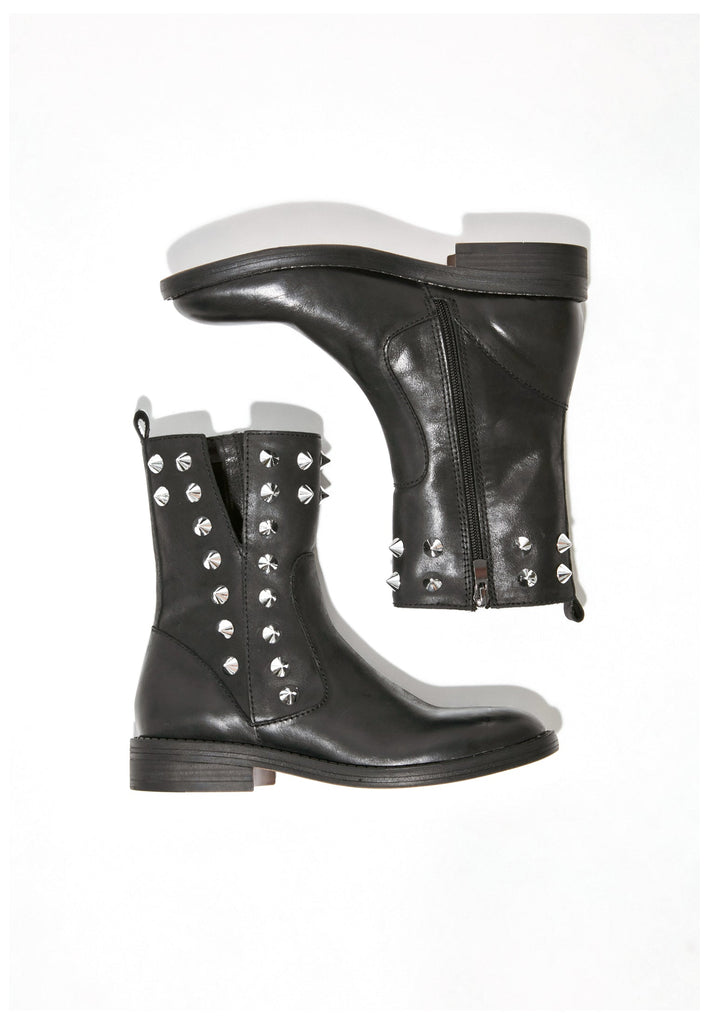 Inuovo Stiefelette Glattleder Schwarz