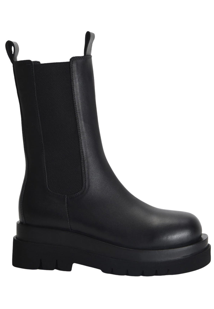 Inuovo Stiefelette Glattleder Schwarz