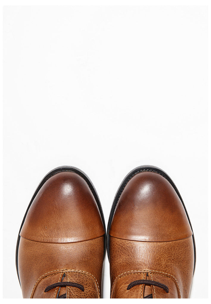 Inuovo Stiefelette Glattleder Tan