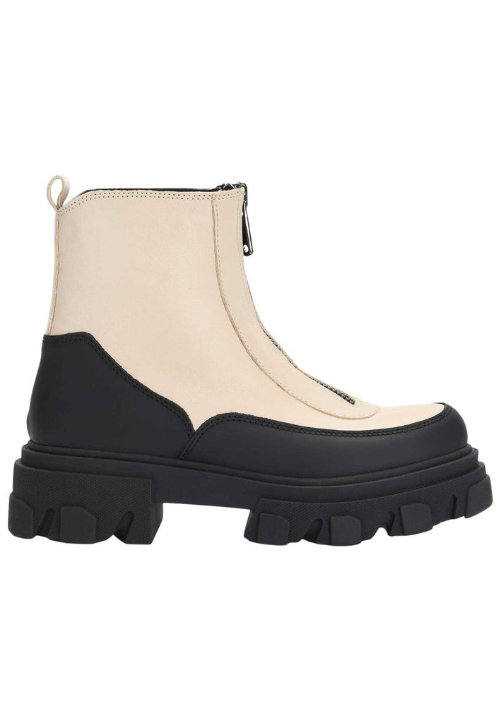 Inuovo Stiefelette Leder Beige/Schwarz