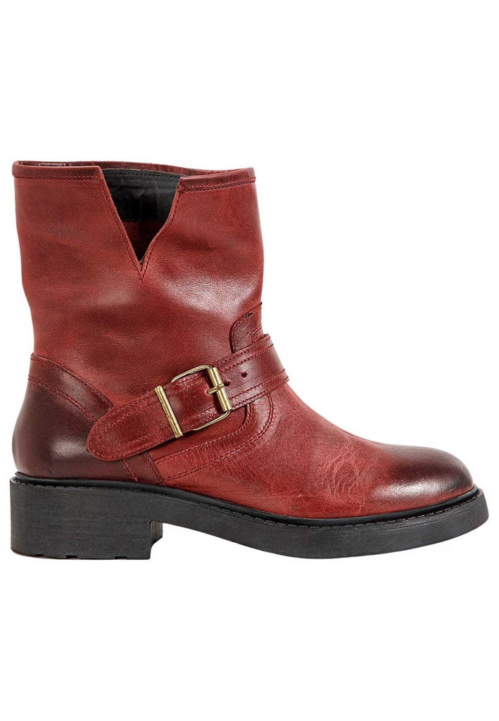 Inuovo Stiefelette Leder Burgundy