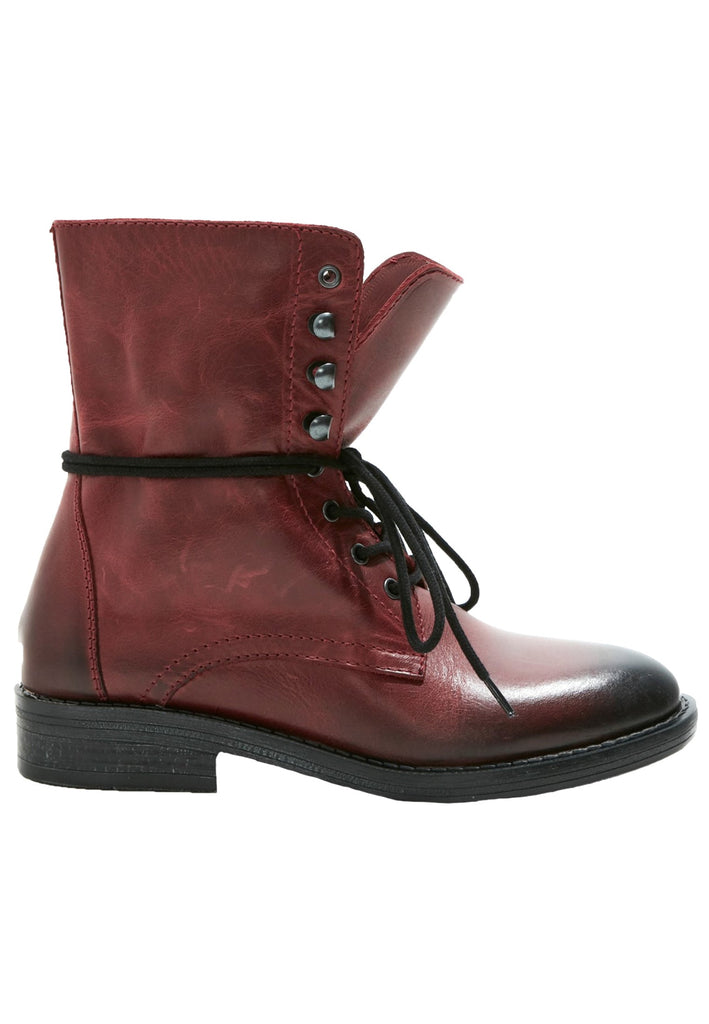 Inuovo Stiefelette Leder Burgundy