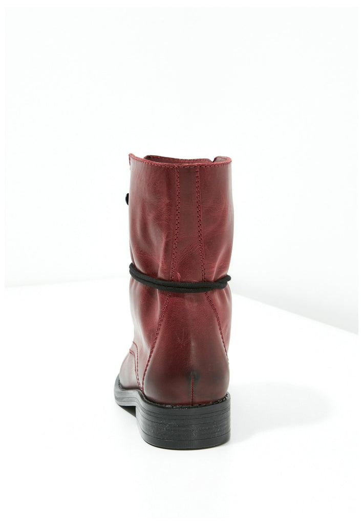 Inuovo Stiefelette Leder Burgundy