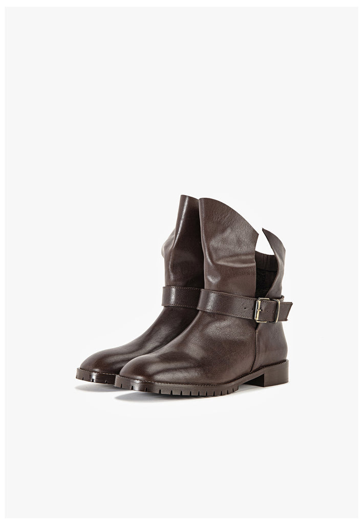 Inuovo Stiefelette Leder Coffee