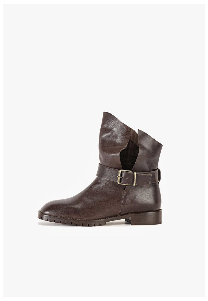 Inuovo Stiefelette Leder Coffee